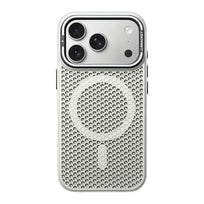 Honeycomb Bracket MagSafe Phone Case - White