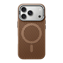 Honeycomb Bracket MagSafe Phone Case - Desert Gold