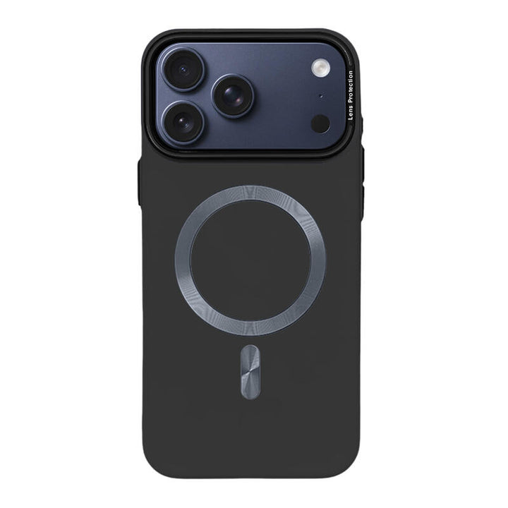 Lens Protection Matte MagSafe Phone Case - Black