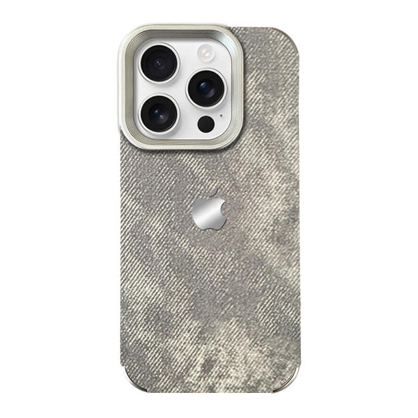 Silver Plated Denim Phone Case