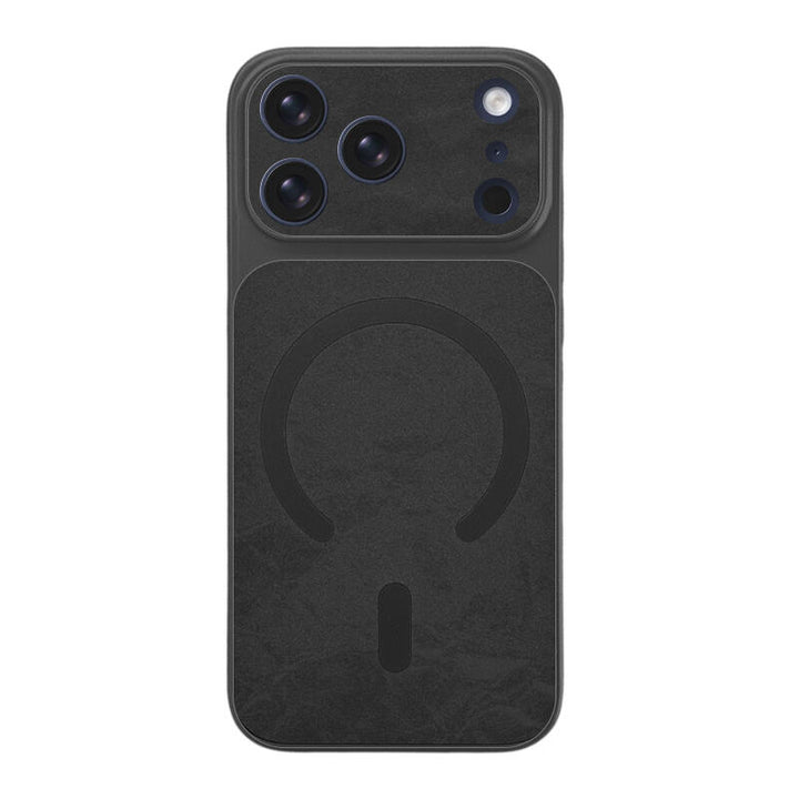 Snow Mountain Pattern MagSafe Phone Case - Black